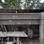 Rivestimento camino in peperino