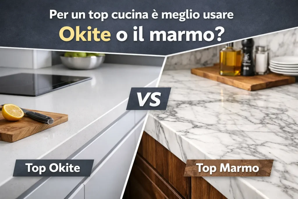top cucina marmo vs okite